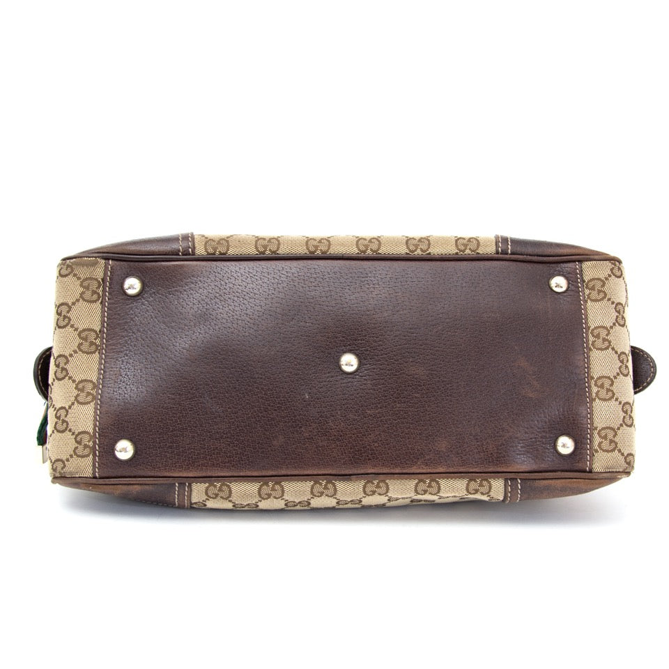 Gucci Bruine Monogram Schoudertas