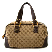 Gucci Guccissima Brown Bamboo Shoulder Bag for the best price