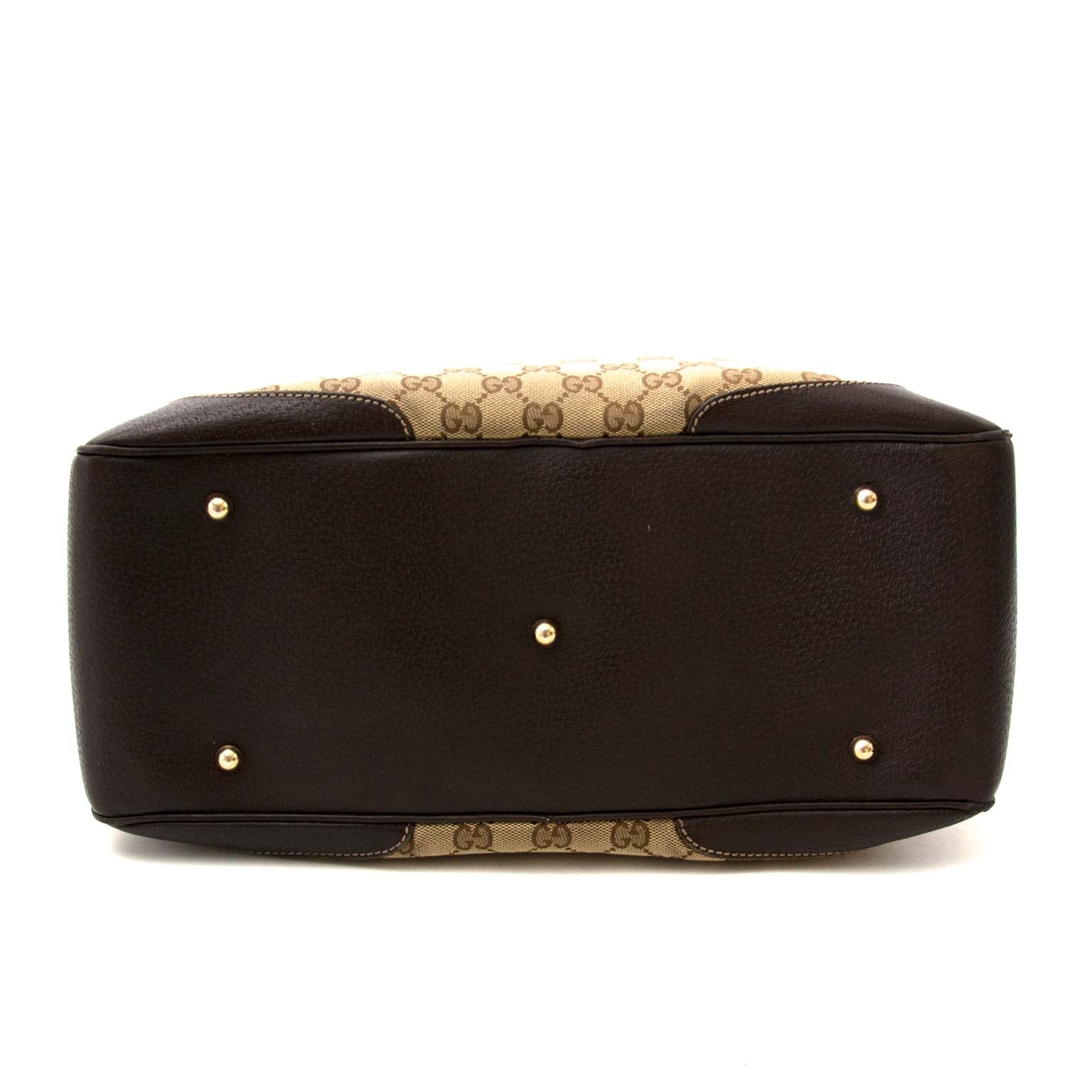 Gucci Guccissima Brown Bamboo Shoulder Bag te koop