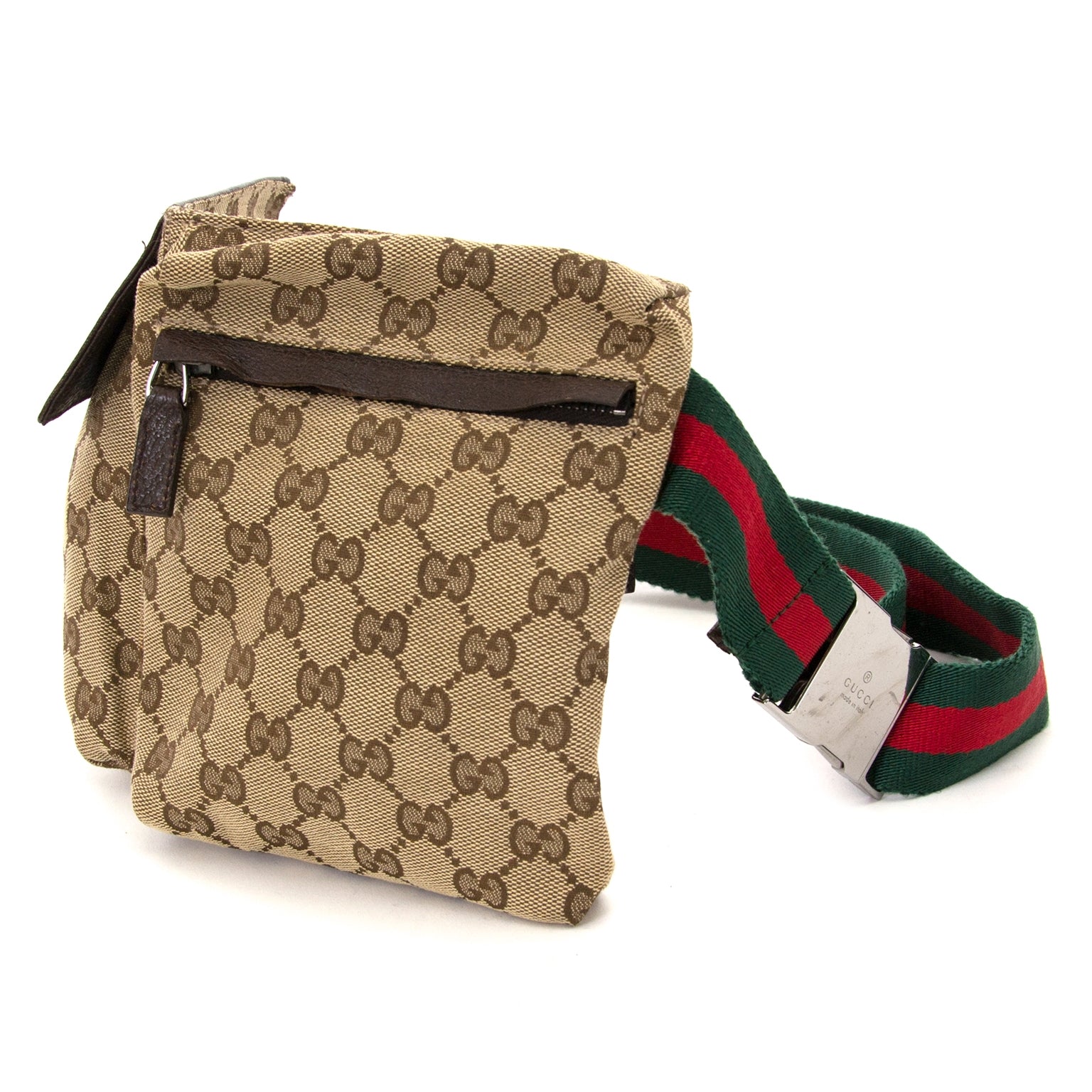 gucci monogram belt bag now for sale at labellov vintage fashion webshop belgium