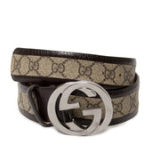 gucci monogram interlocking g belt now for sale at labellov vintage fashion webshop belgium