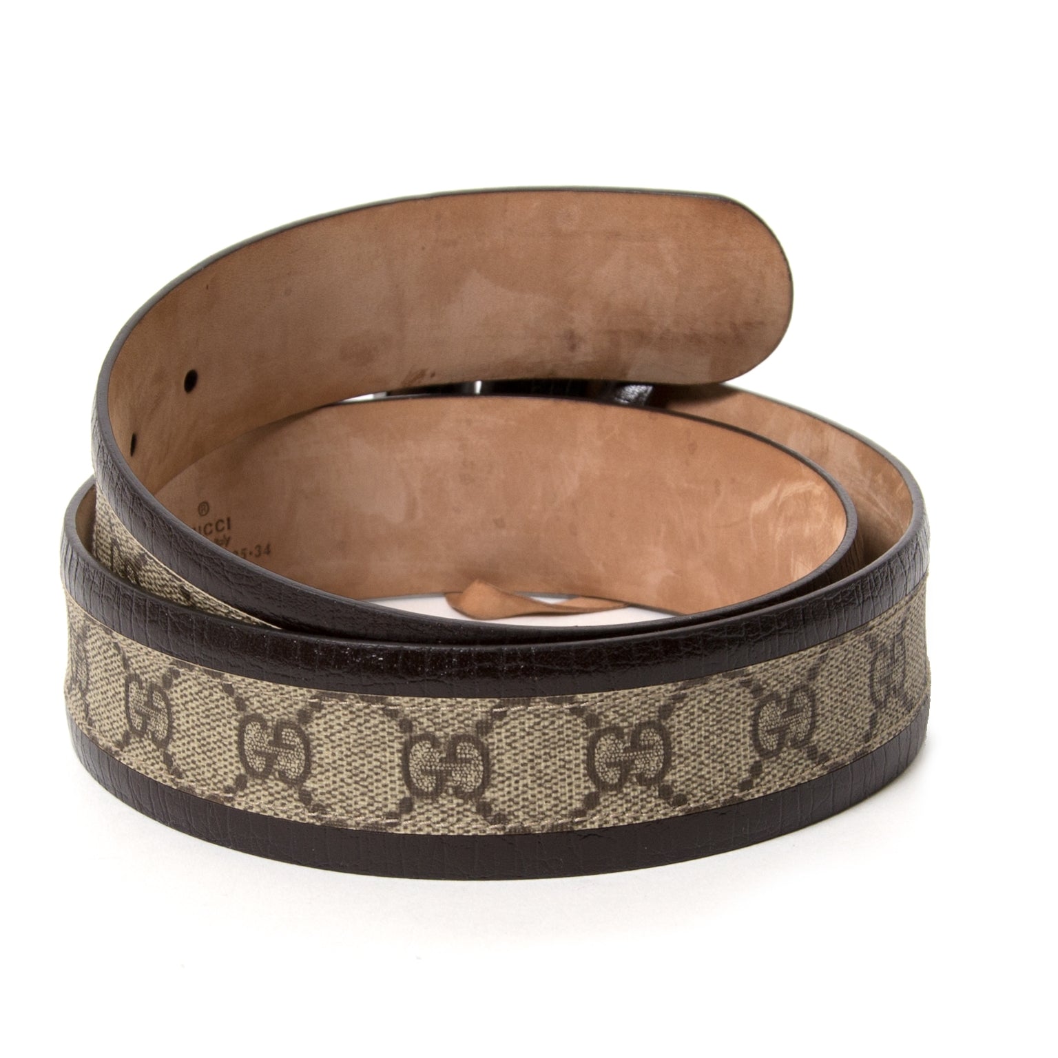 gucci monogram interlocking g belt now for sale at labellov vintage fashion webshop belgium