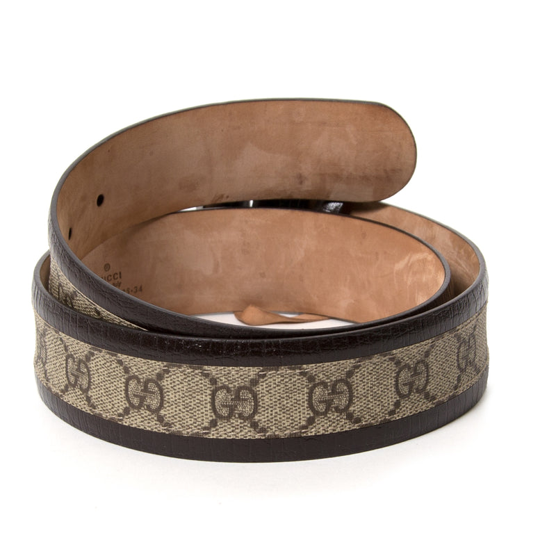 gucci monogram interlocking g belt now for sale at labellov vintage fashion webshop belgium