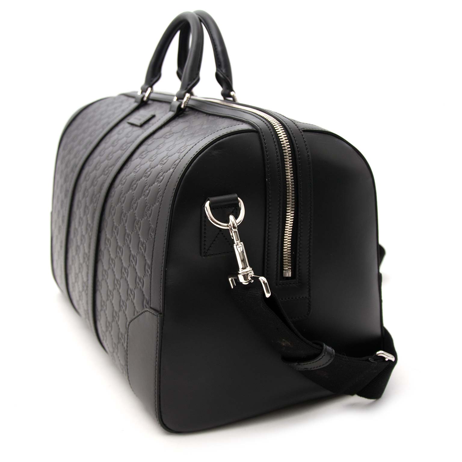 acheter en ligne pour le meilleur prix seconde main comme neuf 100% authentic Gucci Signature leather duffle Weekender