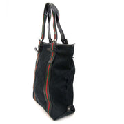 Gucci Black Monogram Fabric Webb Shopper Tote
