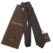gucci brown monogram tie now for sale at labellov vintage fashion webshop belgium