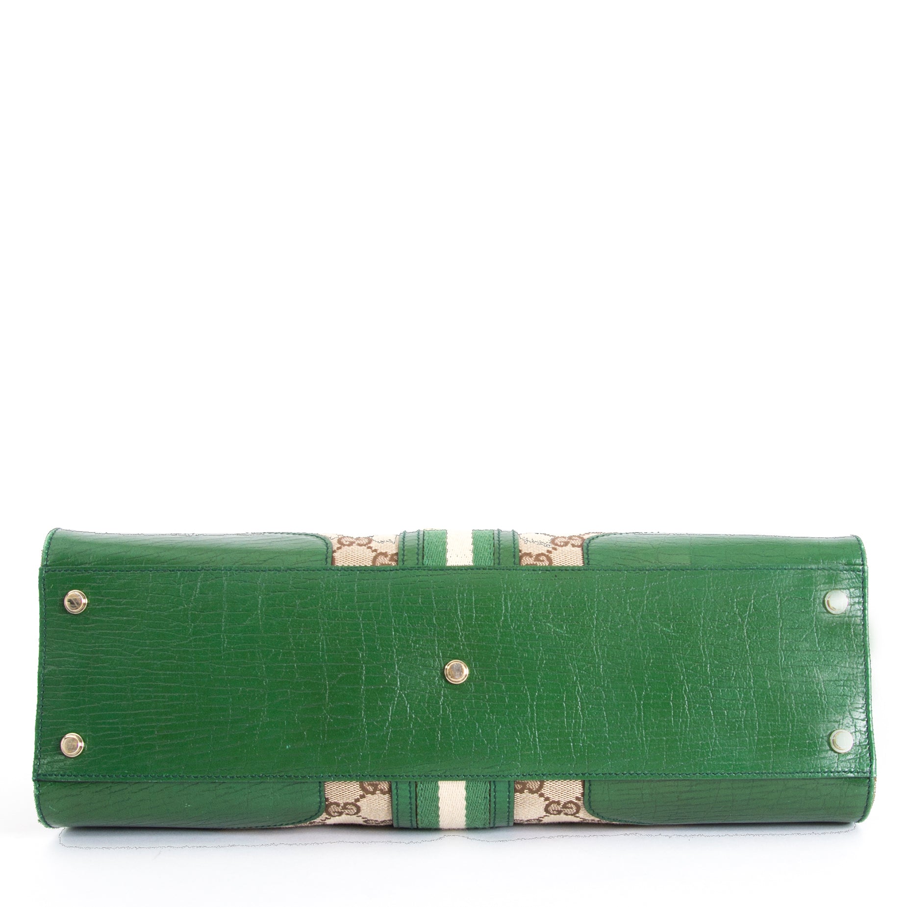 Gucci Monogram Green Top Handle Bag
