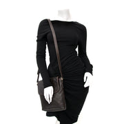 Looking for a Gucci Dark Brown Monogram Embossed Shoulder Bag?