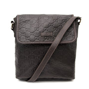 Koop uw authentieke Gucci Dark Brown Monogram Embossed Shoulder Bag bij Labellov