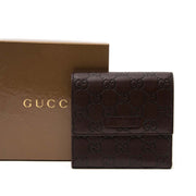 koop veilig online aan de beste prijs Gucci Borwn Monogram Embossed Wallet