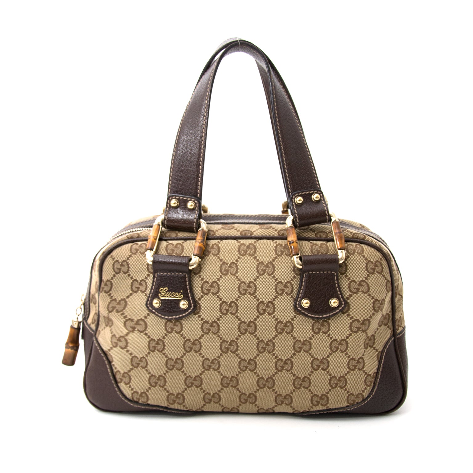 Buy safe and secure online at labellov.com for the best price gucci bamboo monogram canvas bag