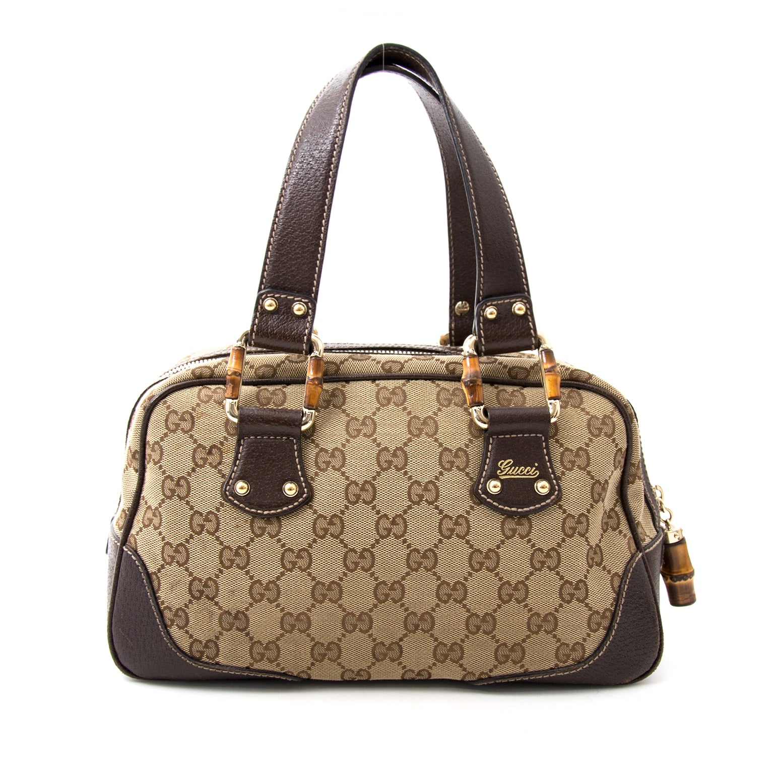 gucci bamboo monogram canvas bag now online for the best price at labellov.com
