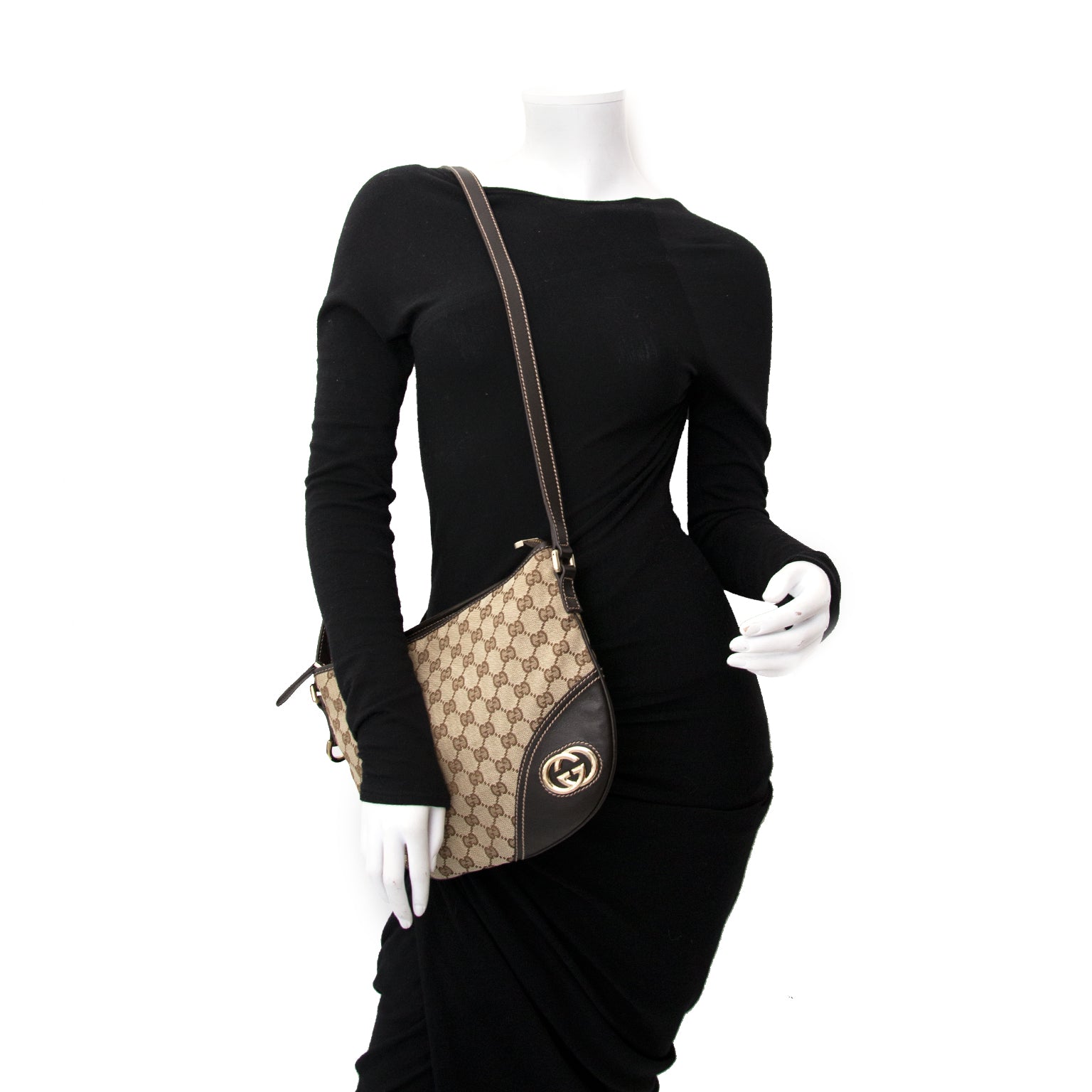 Maintenant en ligne un vrai Gucci monogram sac à main sur www.labellov.com au meilleur prix et sans risque.