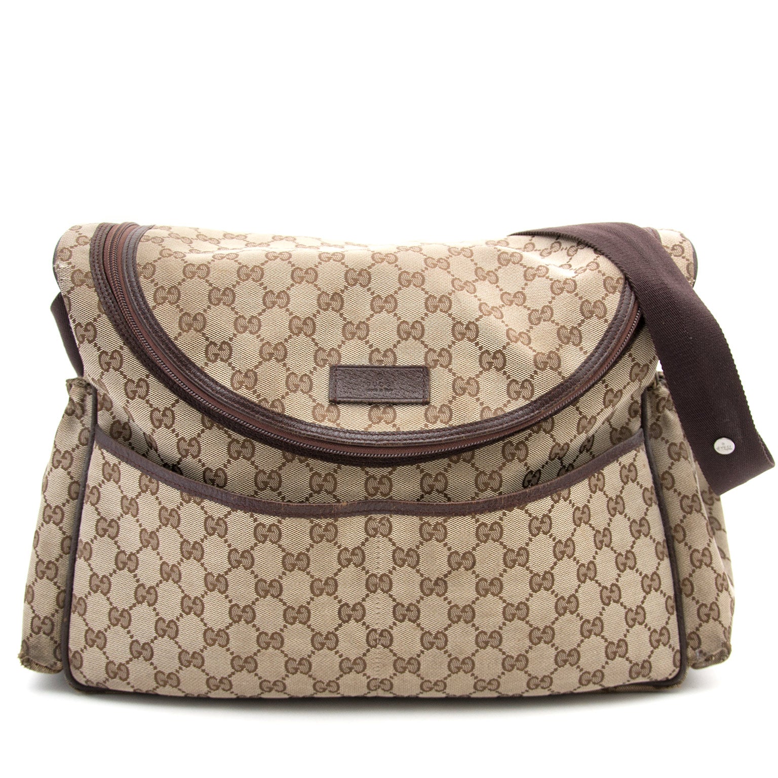 Gucci Monogram Diaper Bag webhop secondehand luxury