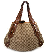 achetez Gucci Beige/Brown Monogram Pelham Shoulder Bag chez labellov pour le meilleur prix