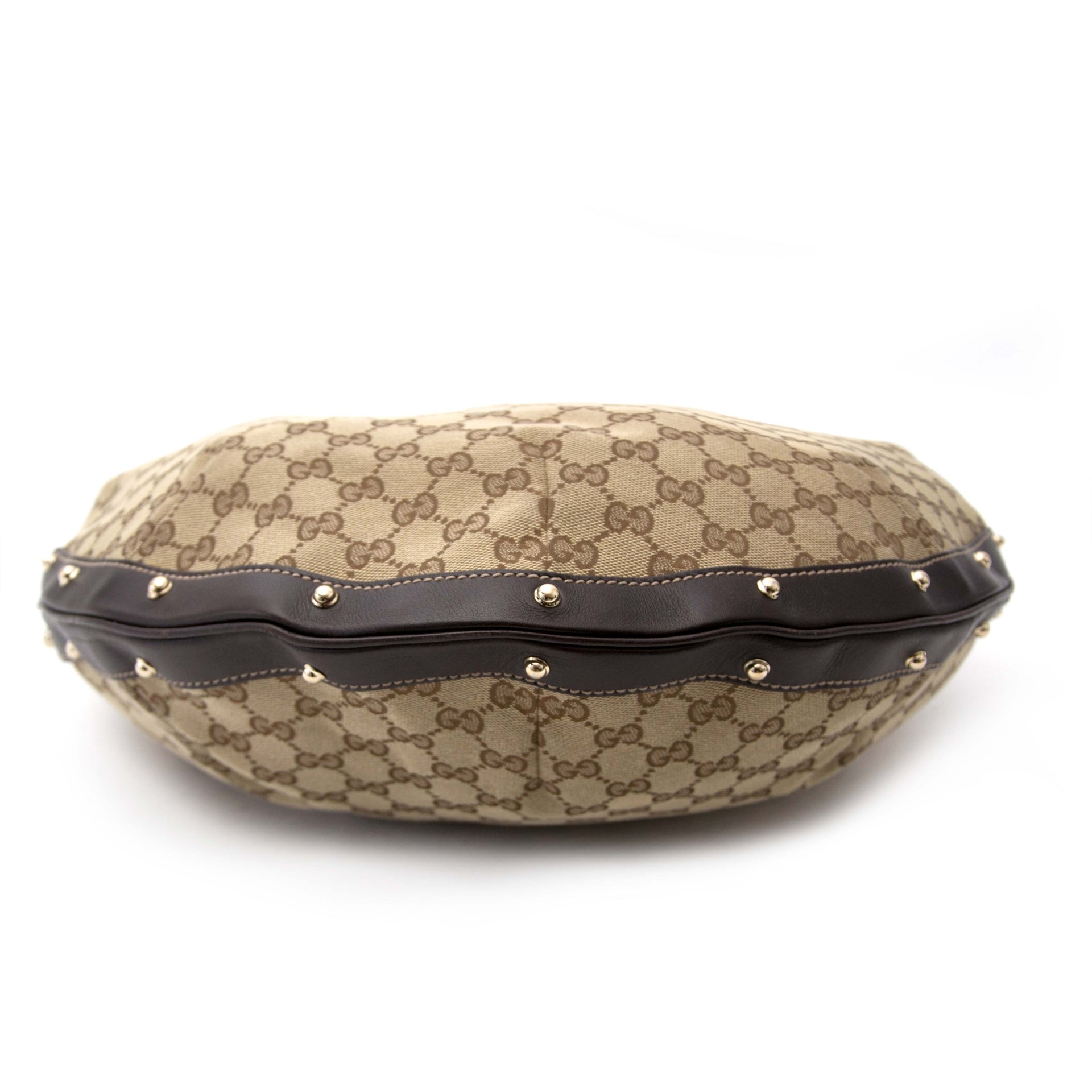 comme neuf sac a main Gucci Monogram Fabric Hobo Bag