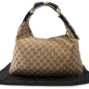 Want to buy an authentic Gucci Monogram bag with horsebit handle? Buy at LabeLOV vintage webshop, for the right price.