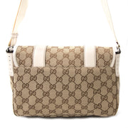 acheter en ligne pour le meilleur prix Gucci Monogram Messenger Bag White