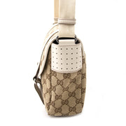 koop online jou tweedehands Gucci Monogram Messenger Bag White