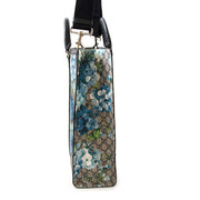 acheter en ligne seconde main Gucci Supreme Monogram Blooms Print Tote Blue