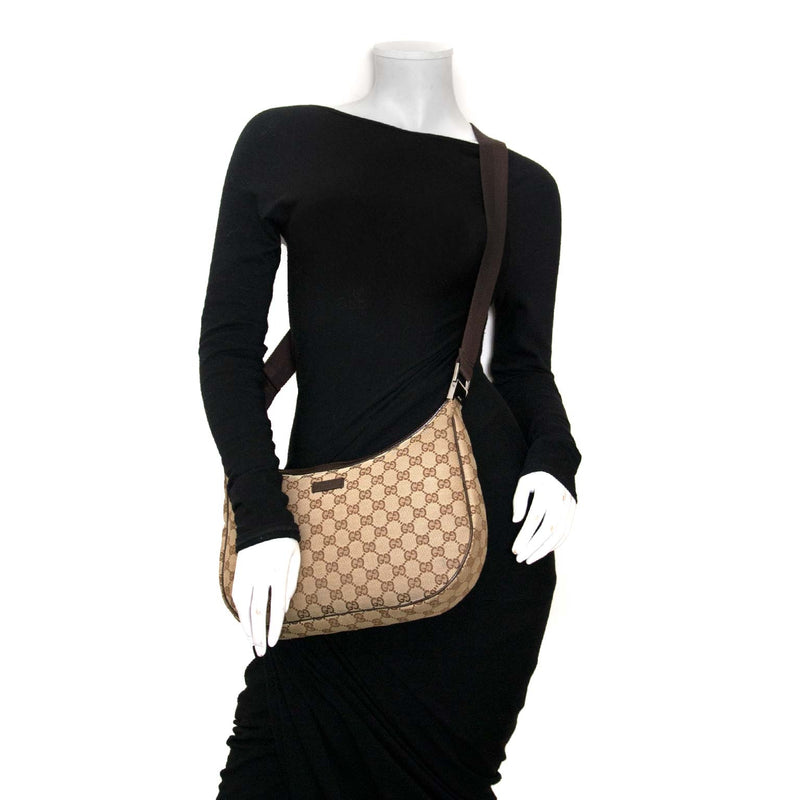Gucci Monogram Fabric Cross Body Bag