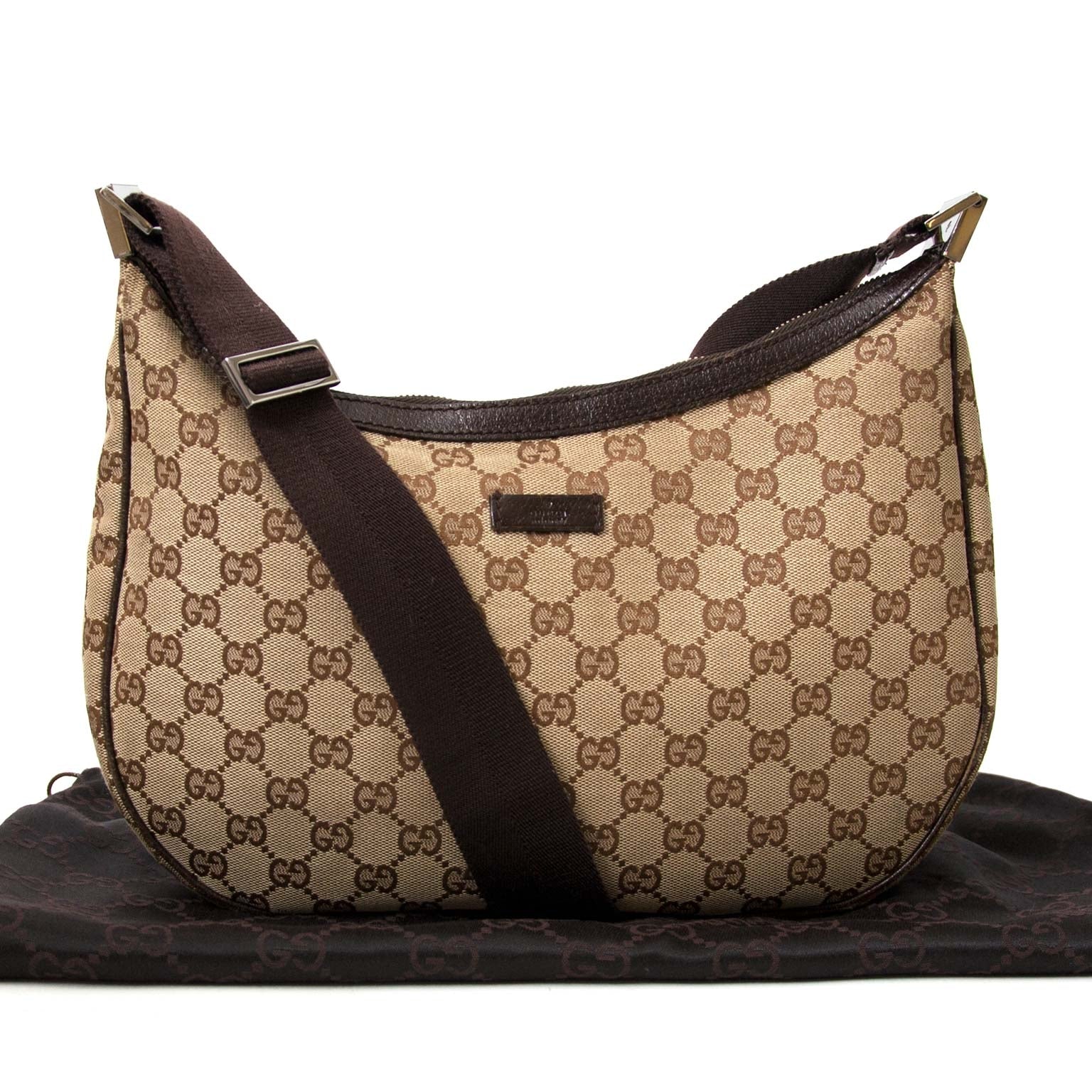 Gucci Monogram Fabric Cross Body Bag kopen en verkopen