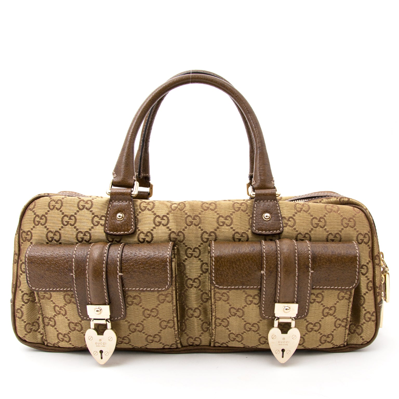 Gucci Gold Monogram Heart Lock Bag kopen en verkopen aan de scherpste prijs.