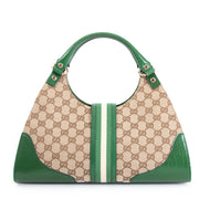 Gucci Monogram Green Top Handle Bag