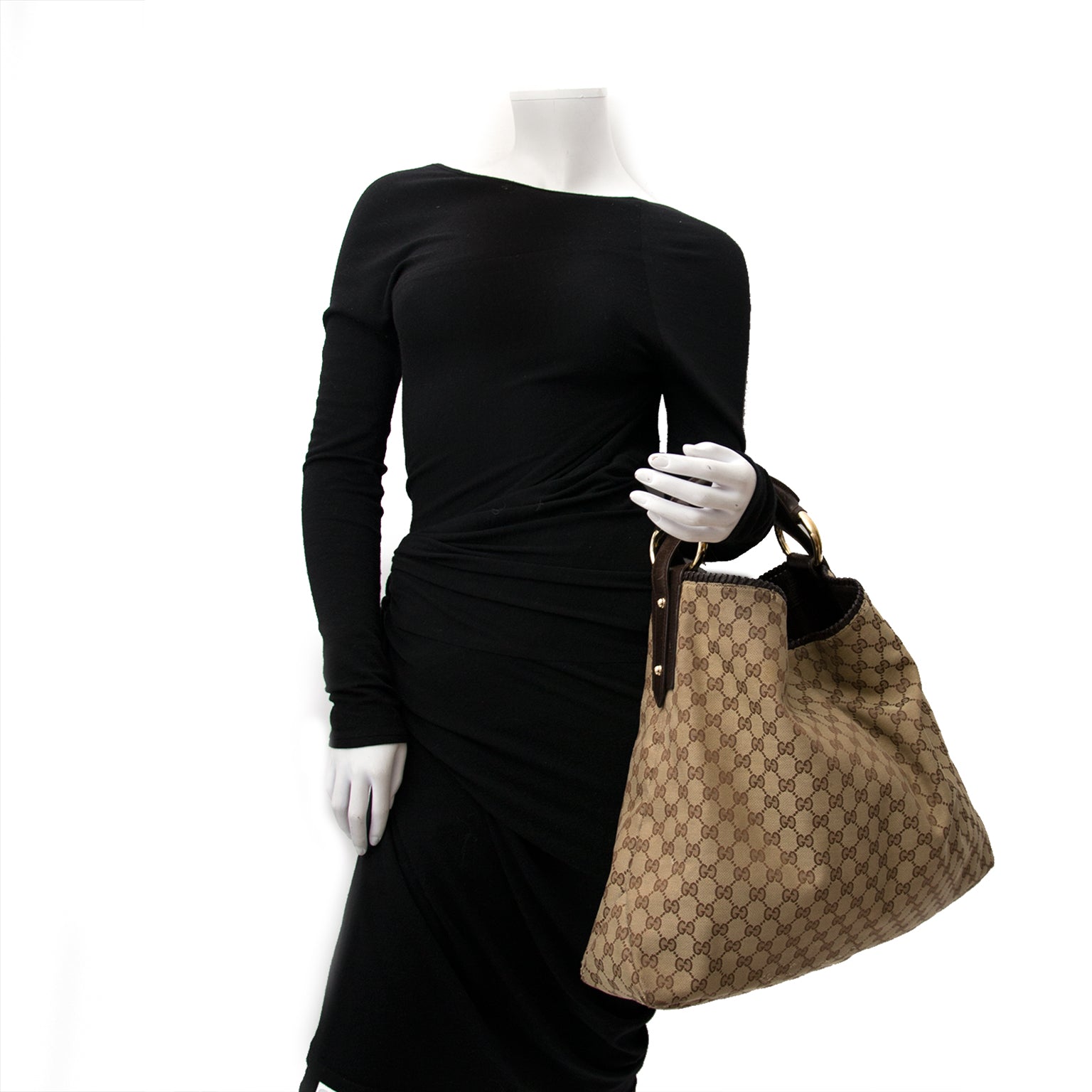 Are you looking for your secondhand designer items Gucci Brown Monogram Horsebit Bag