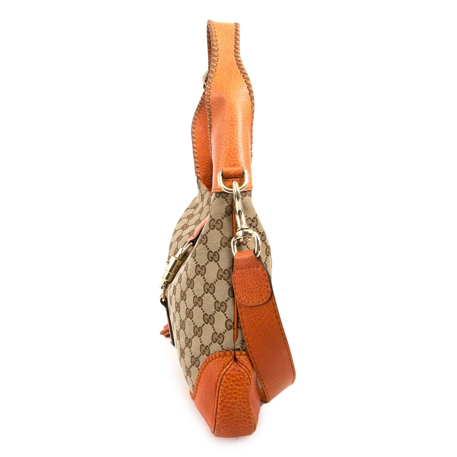 gucci jackie monogram hobo bag now for sale at labellov vintage fashion webshop belgium