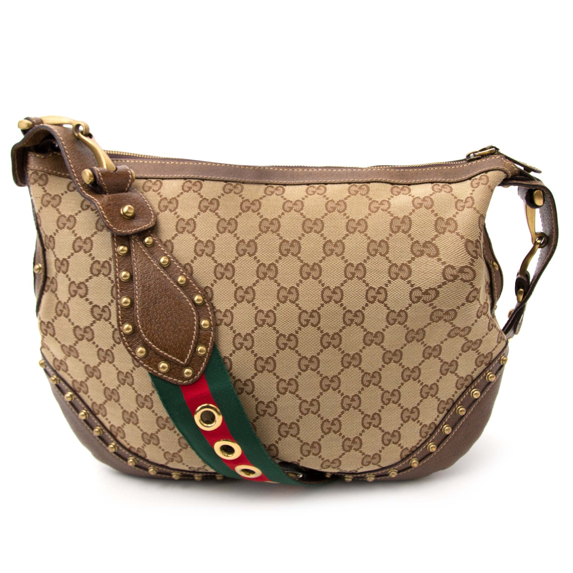 koop online aan de beste prijs jou tweedehands Gucci Grommet Webby Shoulder Bag