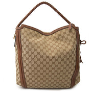 Gucci Beige/Brown GG Canvas Bella Large Hobo Bag merkhandtassen aan de beste prijs