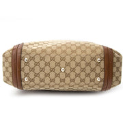 solden Gucci Beige/Brown GG Canvas Bella Large Hobo Bag