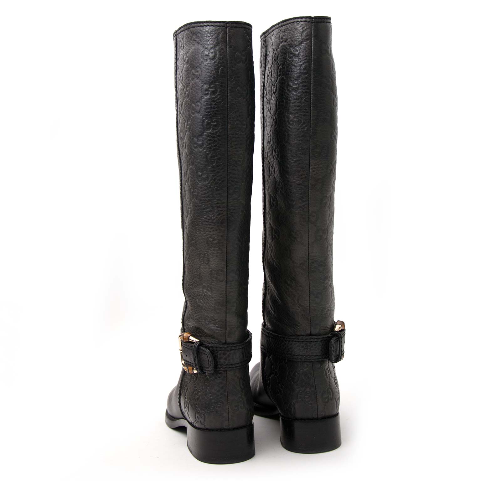 Gucci Monogram Bamboo Boots - Size 37,5 online aan de beste prijs 100% authentiek