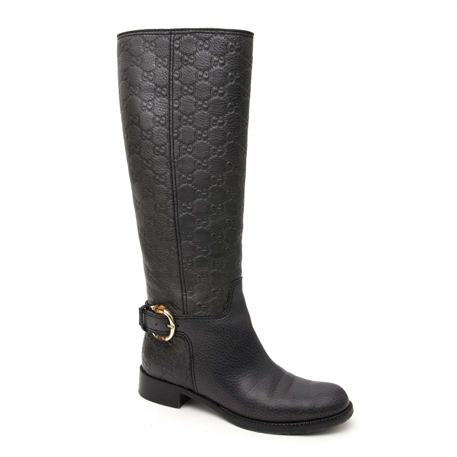 Gucci Monogram Bamboo Boots - Size 37,5 skip the waitinglist get your Gucci Monogram Bamboo Boots - Size 37,5