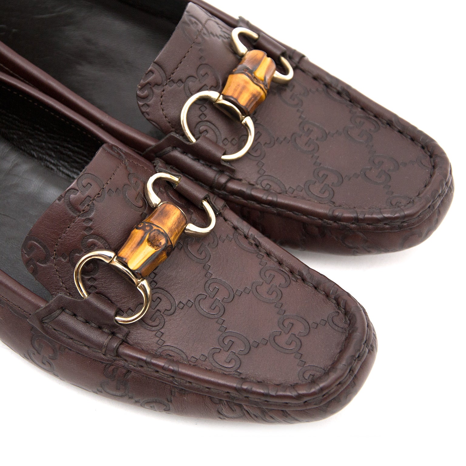 Koop Gucci Monogram Loafers bij Labellov.com