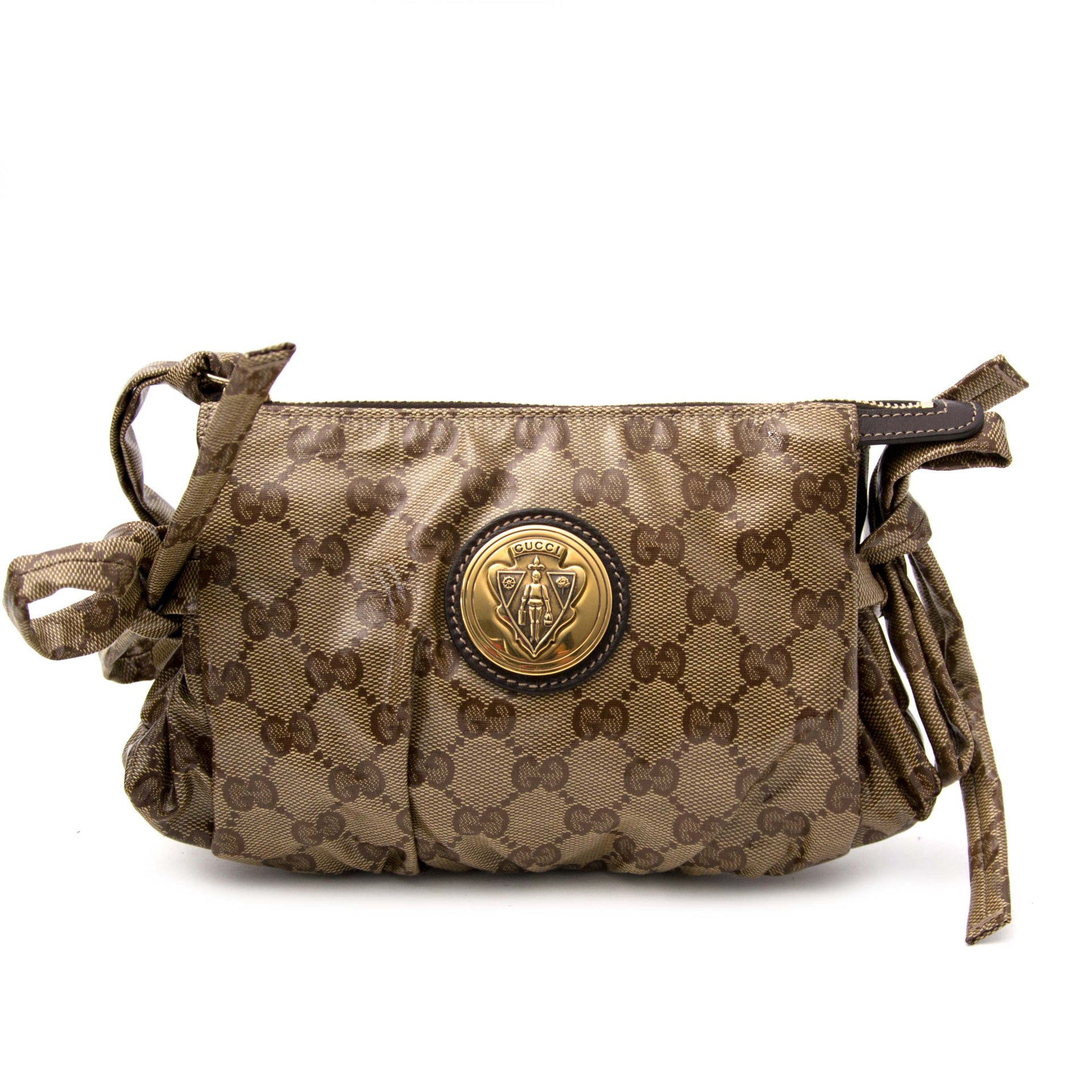 koop veilig online jouw tweedehands Gucci Crystal Hysteria Clutch op labellov.com