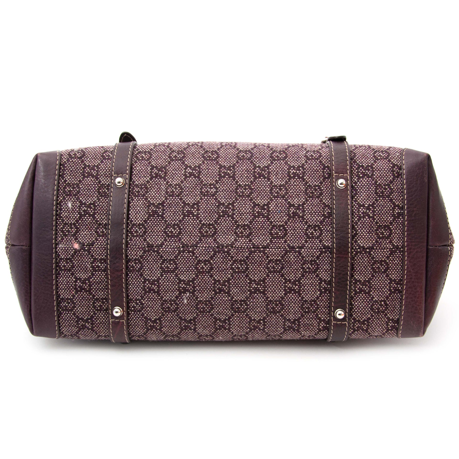 Tweedehands Gucci Monogram Tweed Monogram Plum Shopper for sale