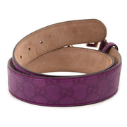 gucci purple monogram interlocking g belt now for sale at labellov vintage fashion webshop belgium