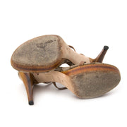 shop safe online your secondhand Gucci Heel Sandal with Bamboo and Monogram Detail - Eu 38