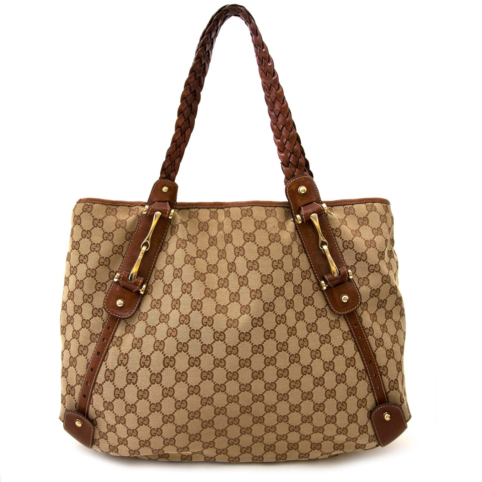 acheter en ligne seconde main Gucci Monogram Hobo Shopping Tote