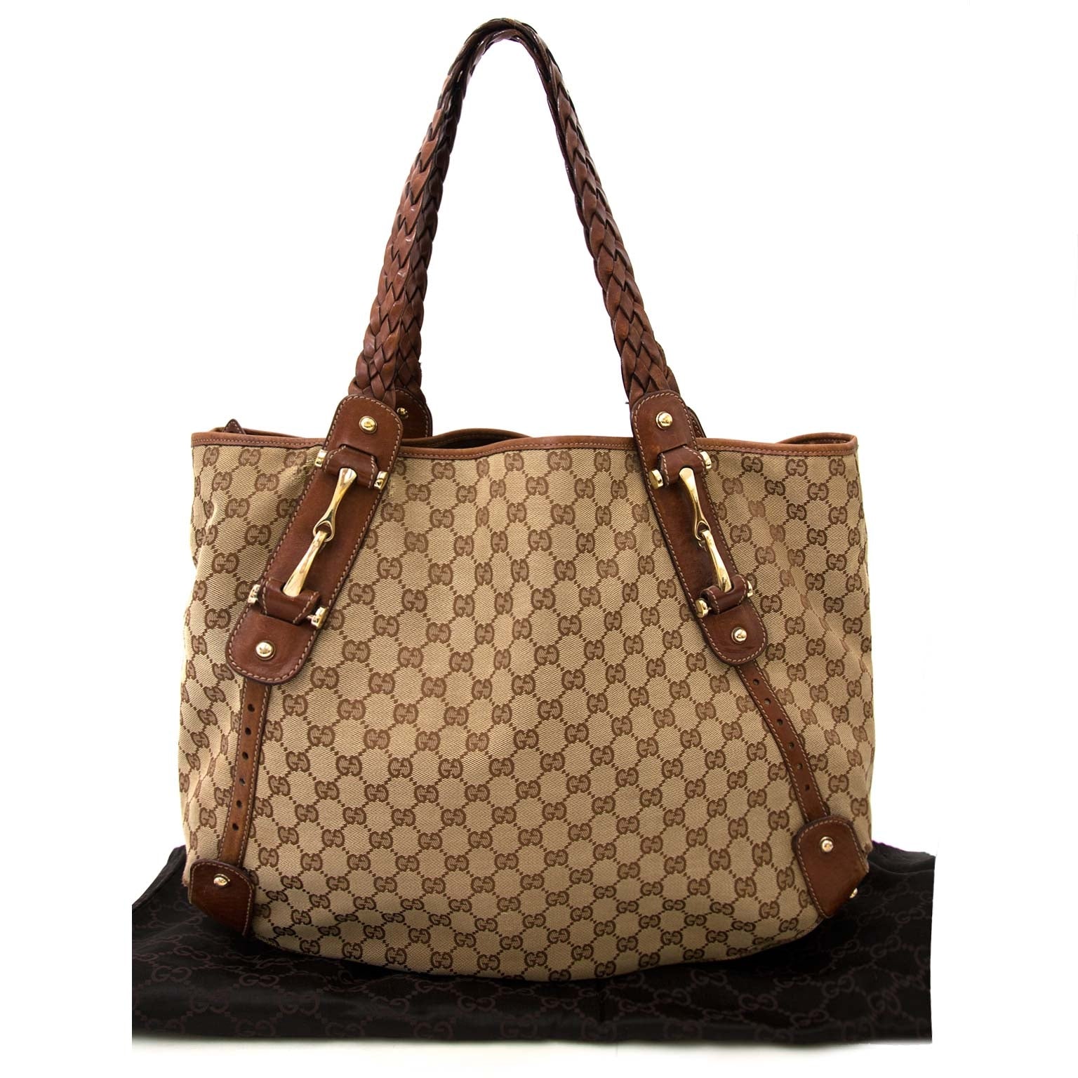 Gucci Monogram Hobo Shopping Tote