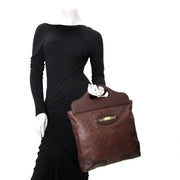 koop online aan de beste prijs Gucci Monogram Supreme brown bag