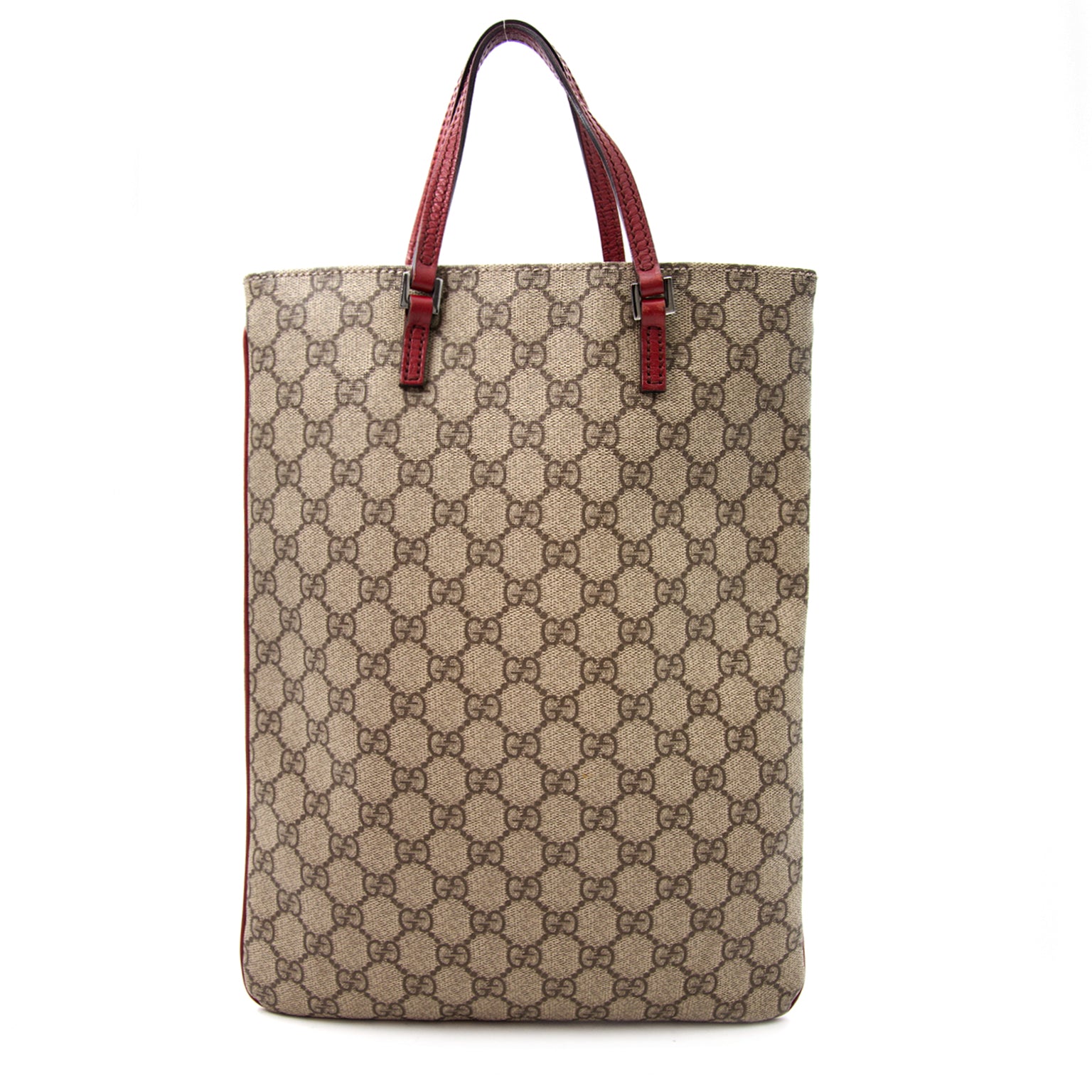 Bent u op zoek naar een designer Gucci Monogram Coated Canvas handtas voor het werk? Koop veilig bij Labellov