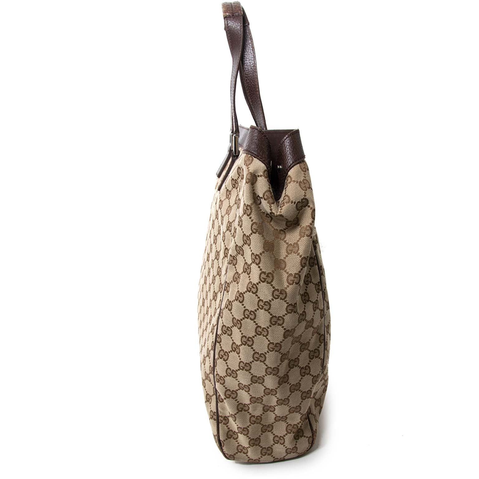 buy Gucci Monogram Canvas Shopper at labellov voor de beste prijs