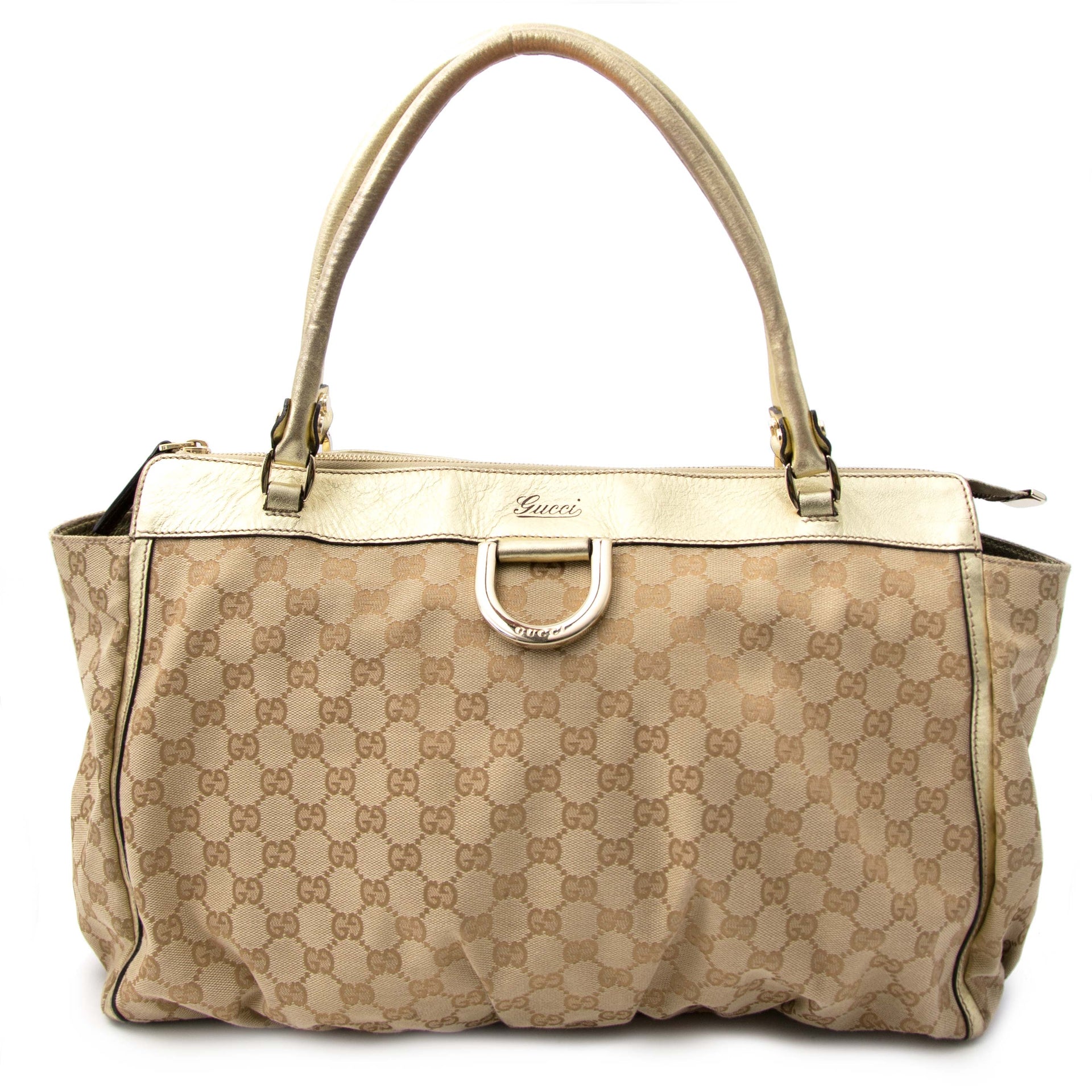 koop veilig online jouw tweedehands Gucci Monogram Tote Bag