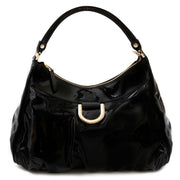gucci abbey patent black shoulder bag now for sale at labellov vintage fashion webshop belgium