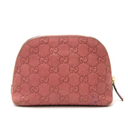 Gucci Monogram Guccissima pink cosmetics pouch now online at labellov.com for the best price