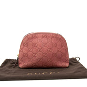 Acheter en ligne chez labellov.com pour le meilleur prix Gucci Monogram Guccissima rose make-up pochette
