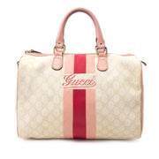 Bent u op zoek naar een Gucci Monogram Pink Boston Bag? Koop deze veilig en gemakkelijk bij Labellov